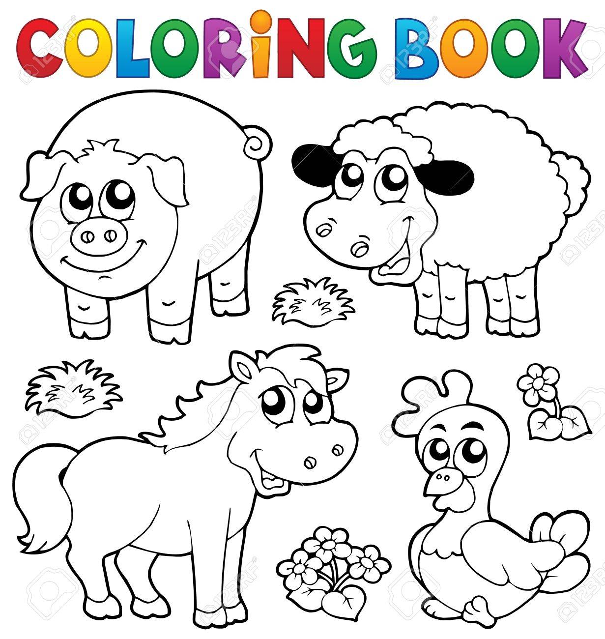 660 Coloring Book Farm Animals Free Best HD 660 Coloring Book Farm Animals Free Best HD