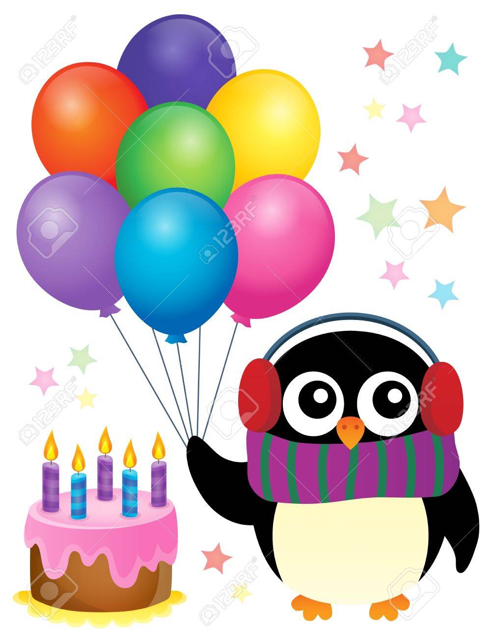 Party Theme Image Pingouin 1 Eps10 Illustration Vectorielle Clip Art Libres De Droits Vecteurs Et Illustration Image