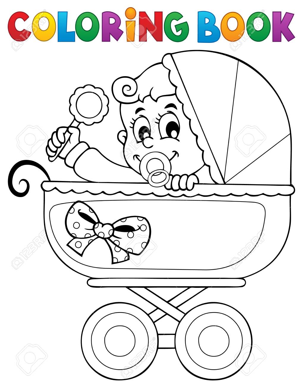 Image De Livre De Coloriage De Theme De Bebe Clip Art Libres De Droits Vecteurs Et Illustration Image Image De Livre De Coloriage De Theme De Bebe Clip Art Libres De Droits Vecteurs Et Illustration Image
