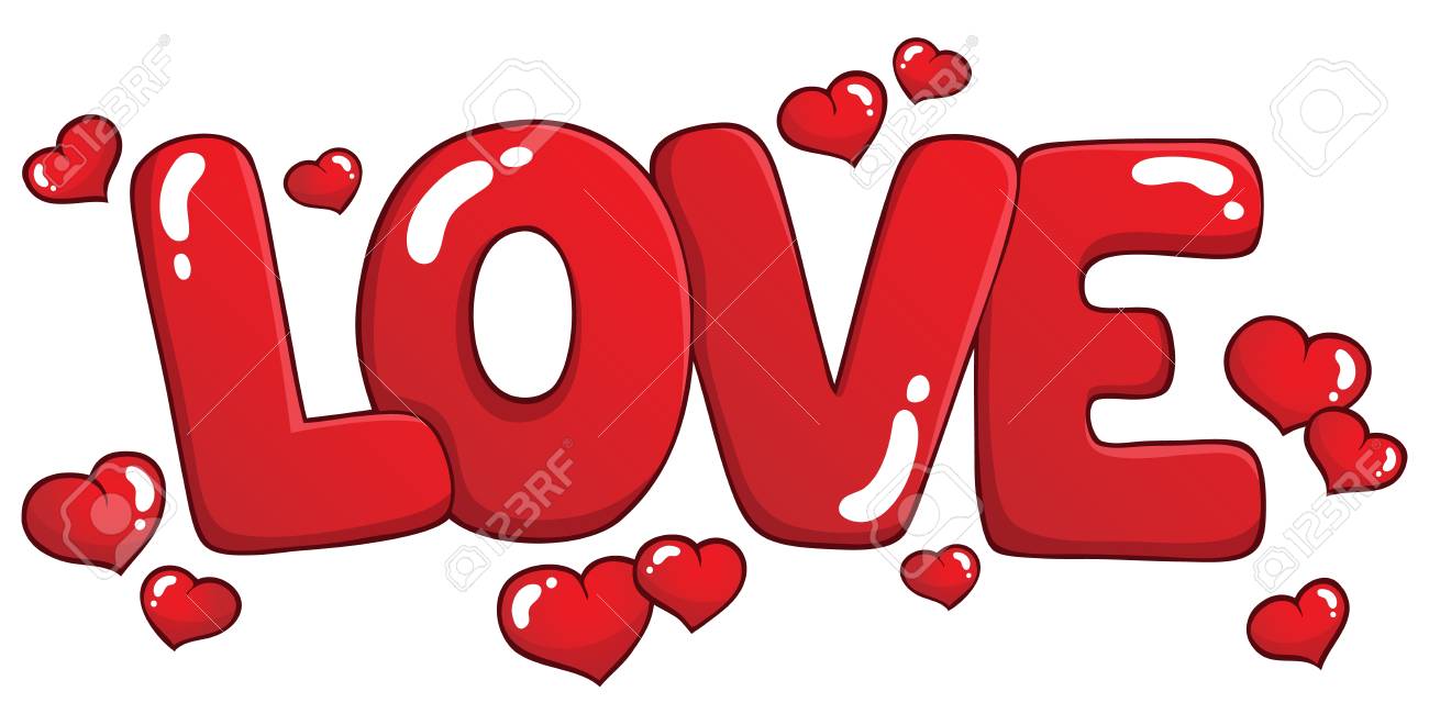 Word Love Theme Image Royalty Free Cliparts Vectors And Stock Illustration Image 93460868