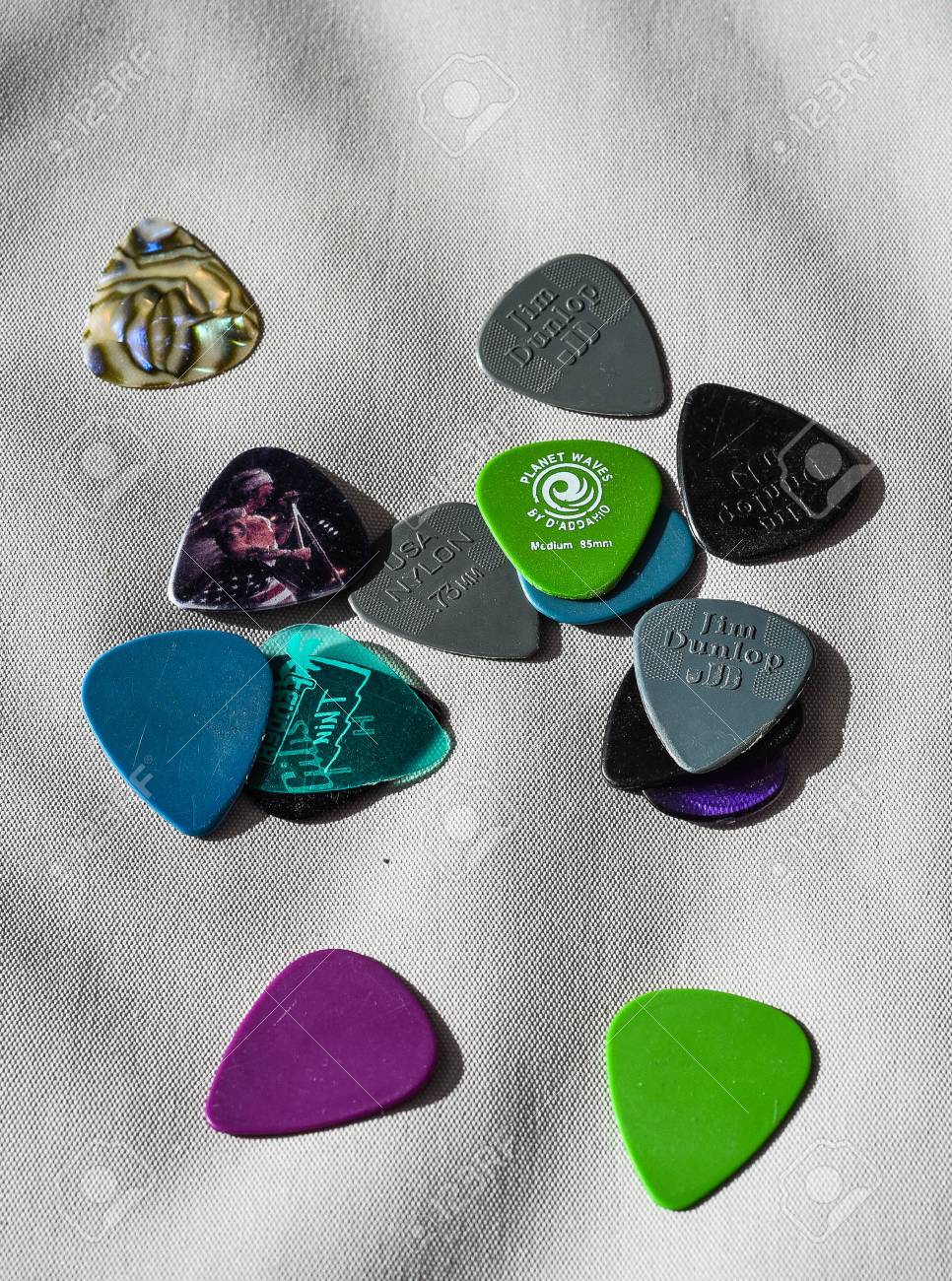 pile of guitar picks