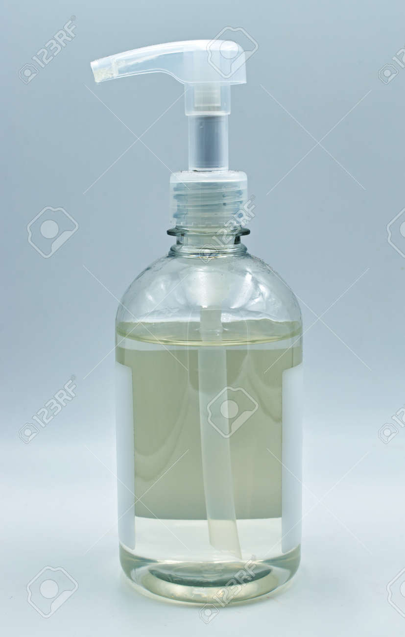 Hand sanitizer spray isolated on white background. Covid-19 disinfection skin care. - 151875791 Hand sanitizer spray isolated on white background. Covid-19 disinfection skin care. - 151875791