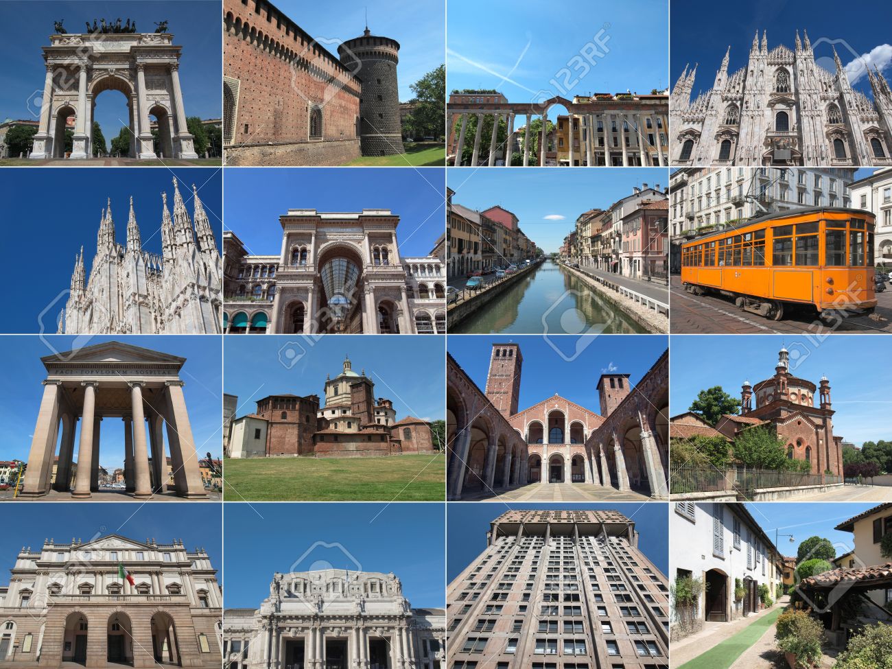 Famous sights of Milan Famous sights of Milan