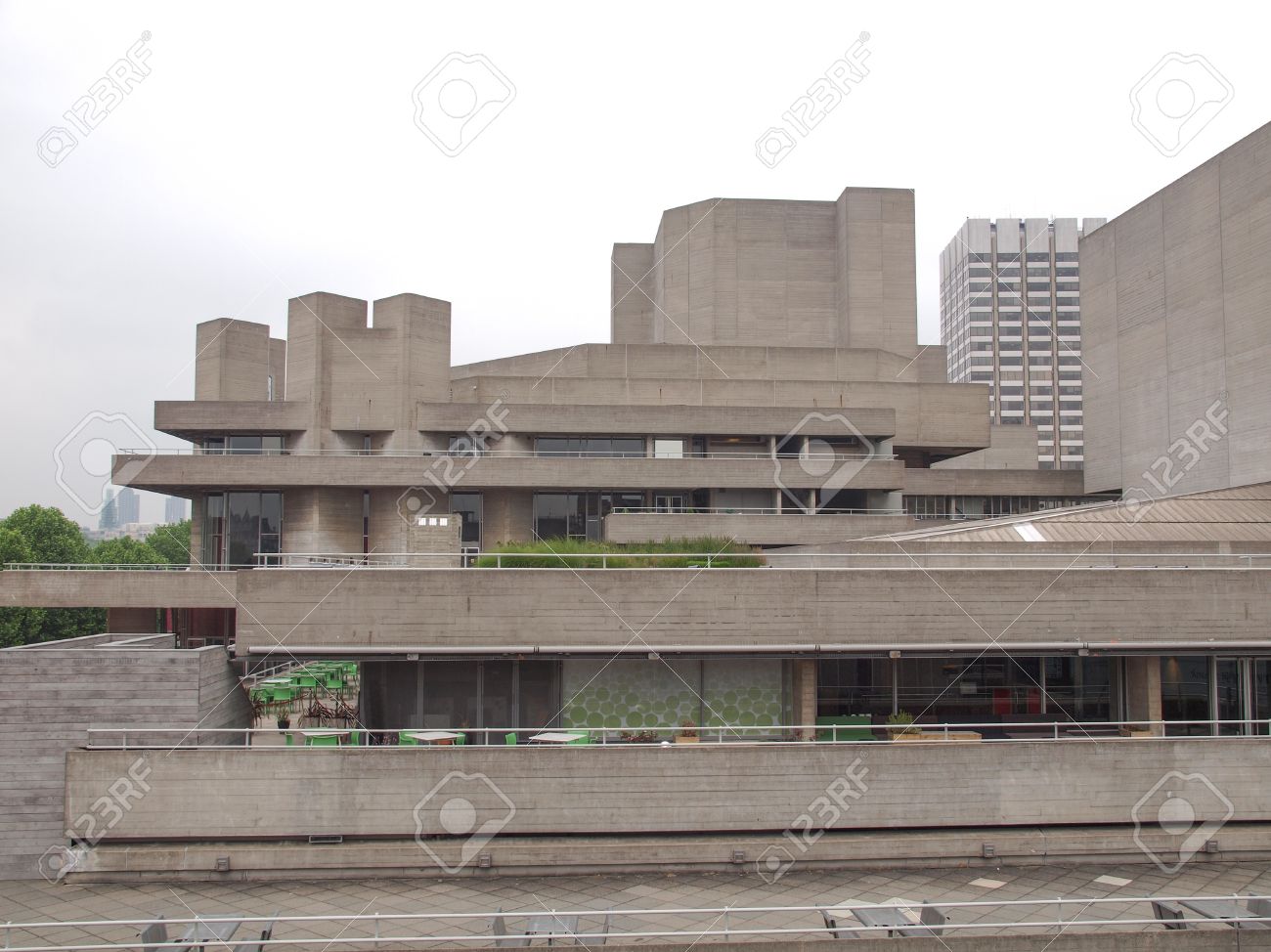 the national theatre iconic new brutalist architecture in london