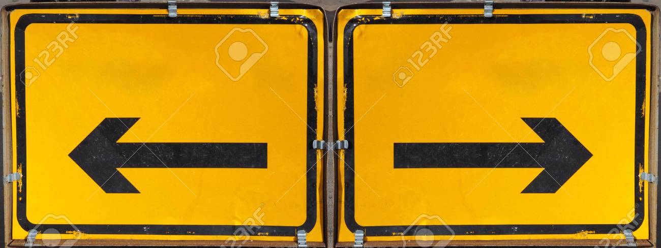 Blank Direction Arrow Sign With Copy Space Type Your Own Text