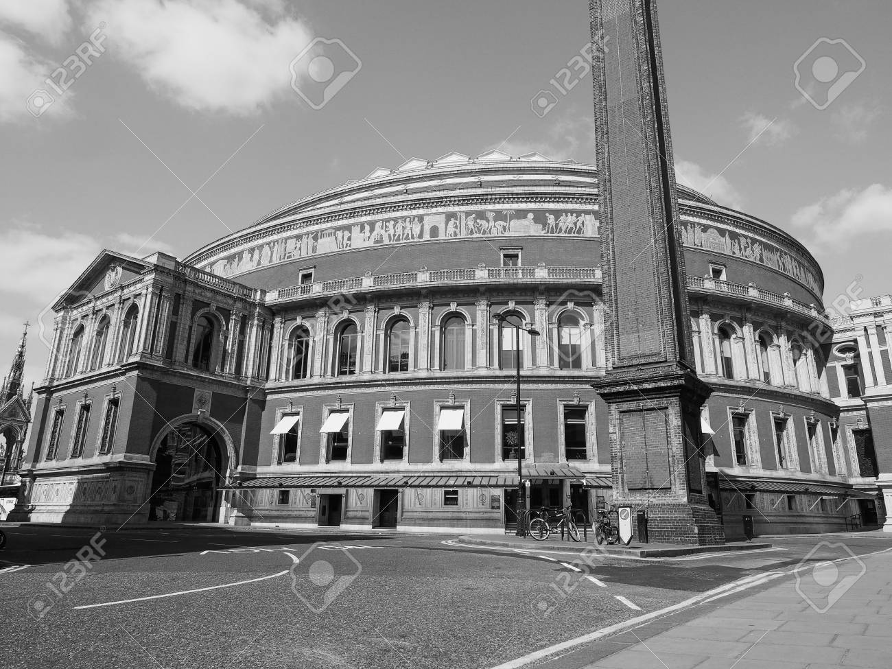 Royal Albert Hall Concert Room In London Uk In Black And White Stock P O Royal Albert Hall Concert Room In London Uk In Black And White Stock P O