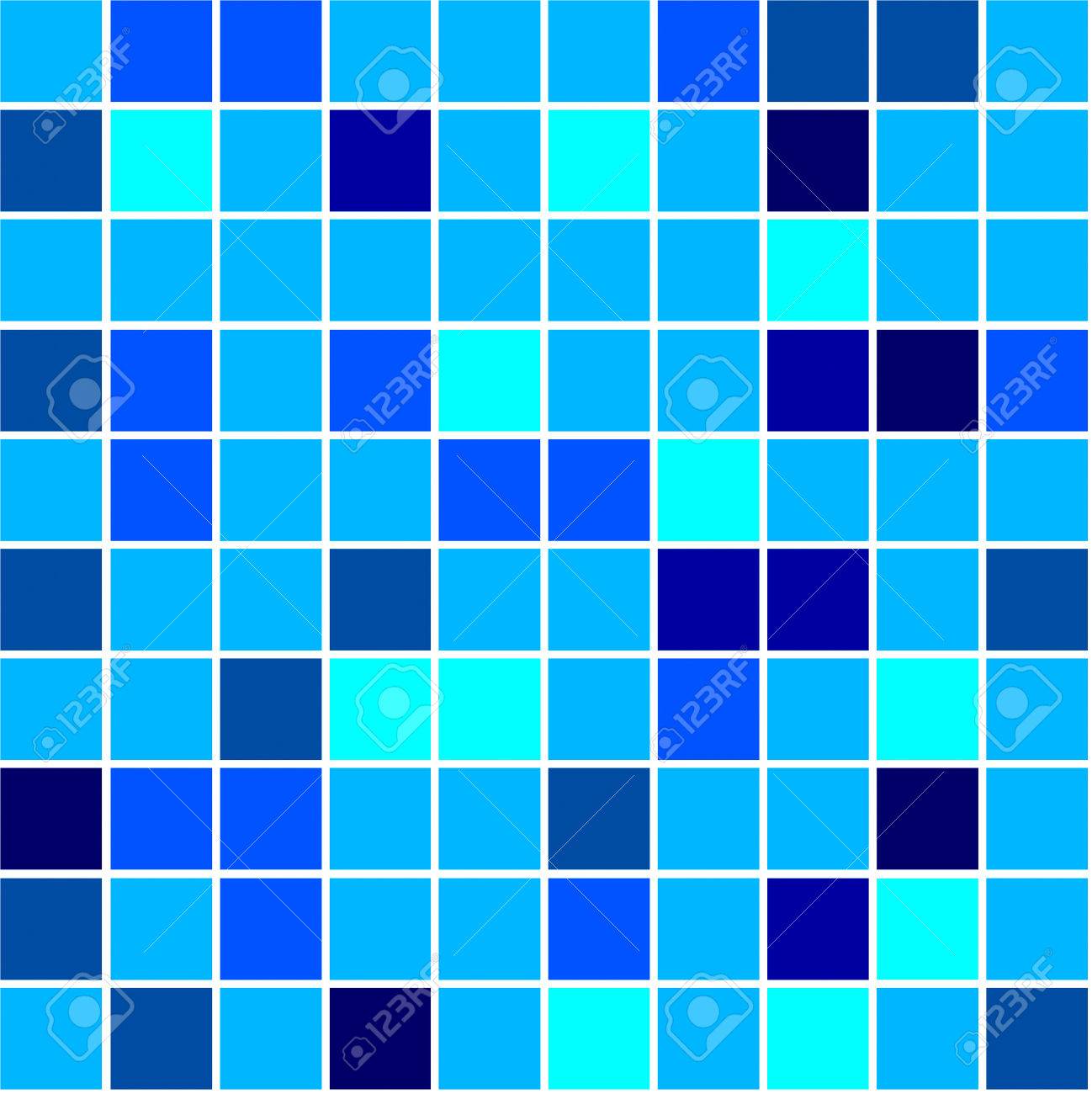 seamless tiles background different shades of blue colour stock