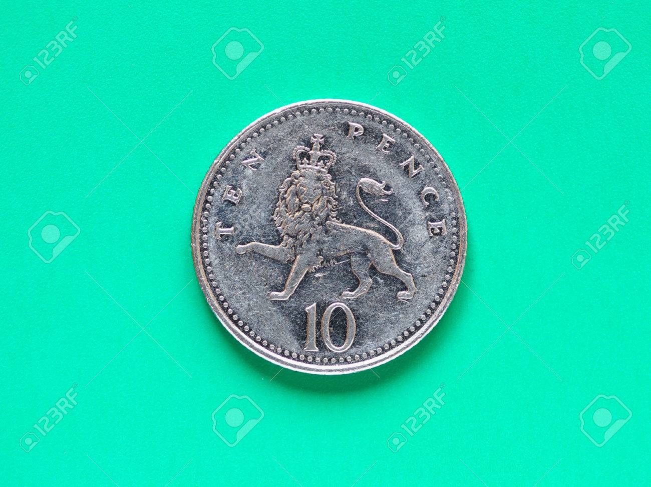 イギリス - 10 ペンスのコイン通貨を英ポンドの写真素材・画像素材 Image 56973684