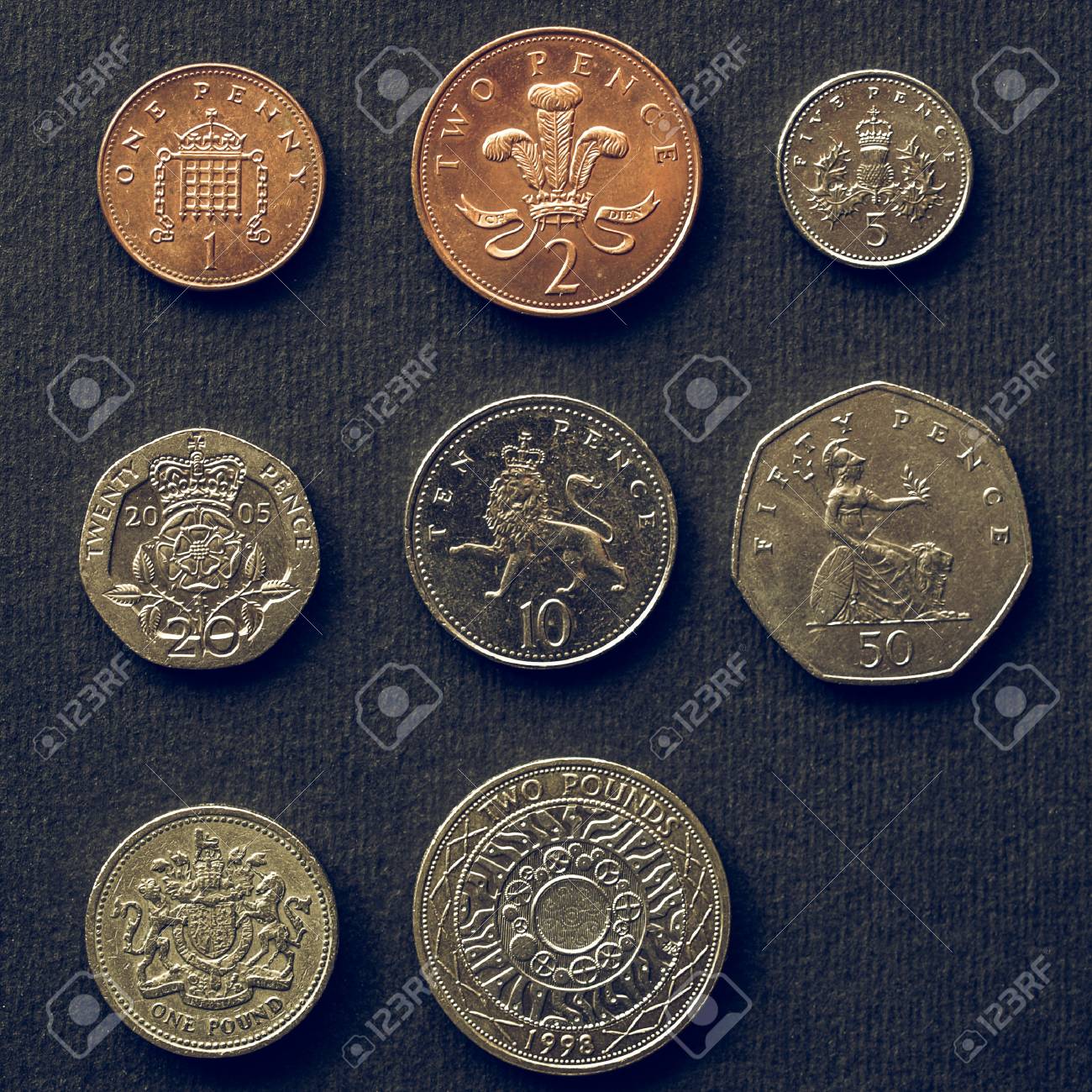 pix Pound Sterling Coins 123rf