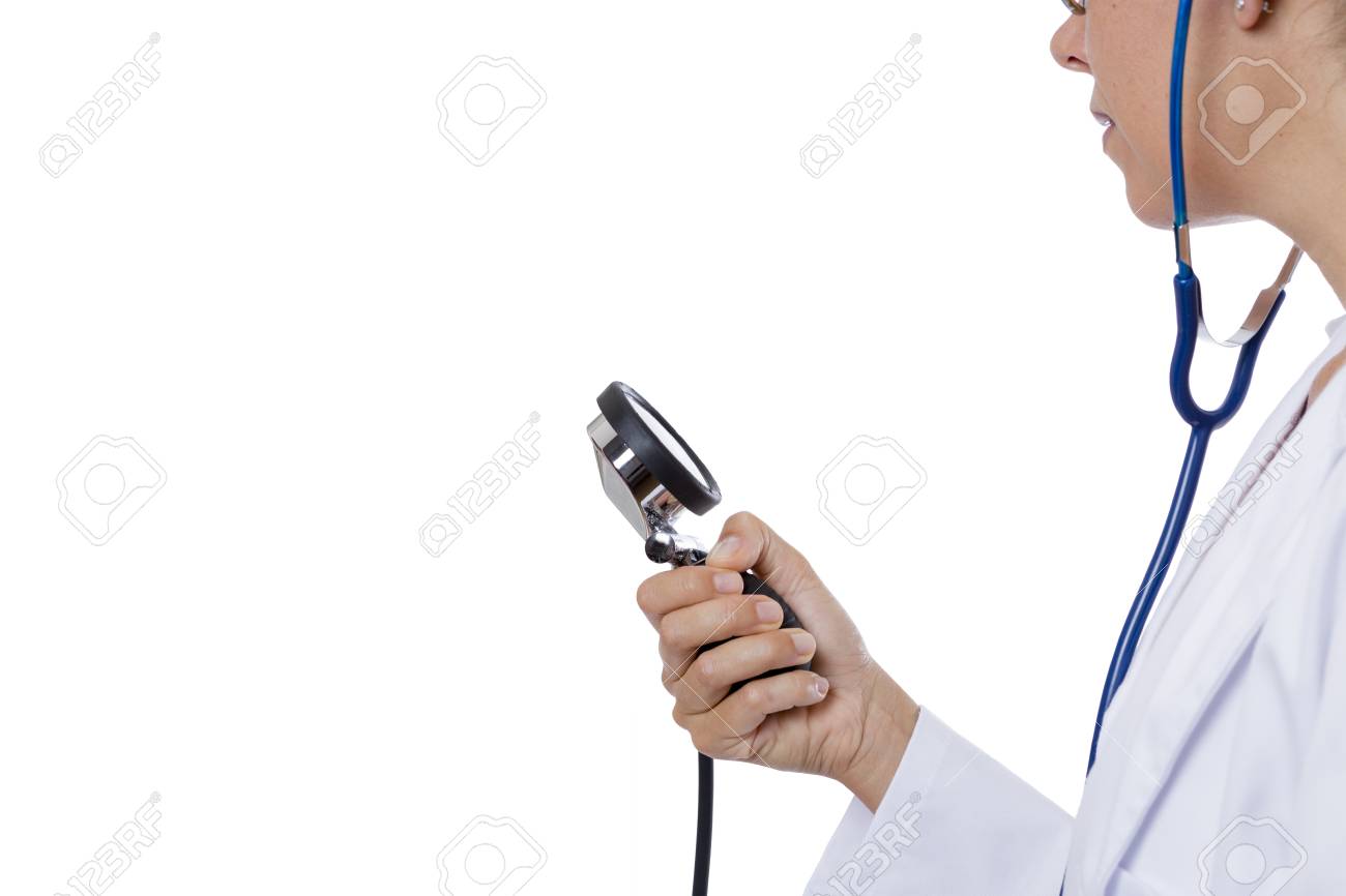 young female doctor is