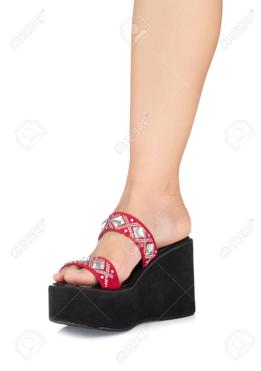 shoes on platform