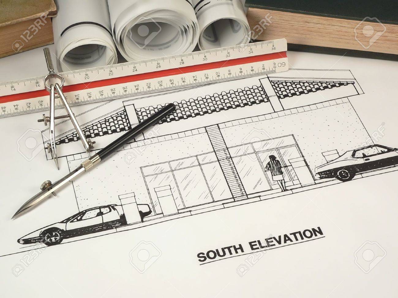 architectural drawings and tools
