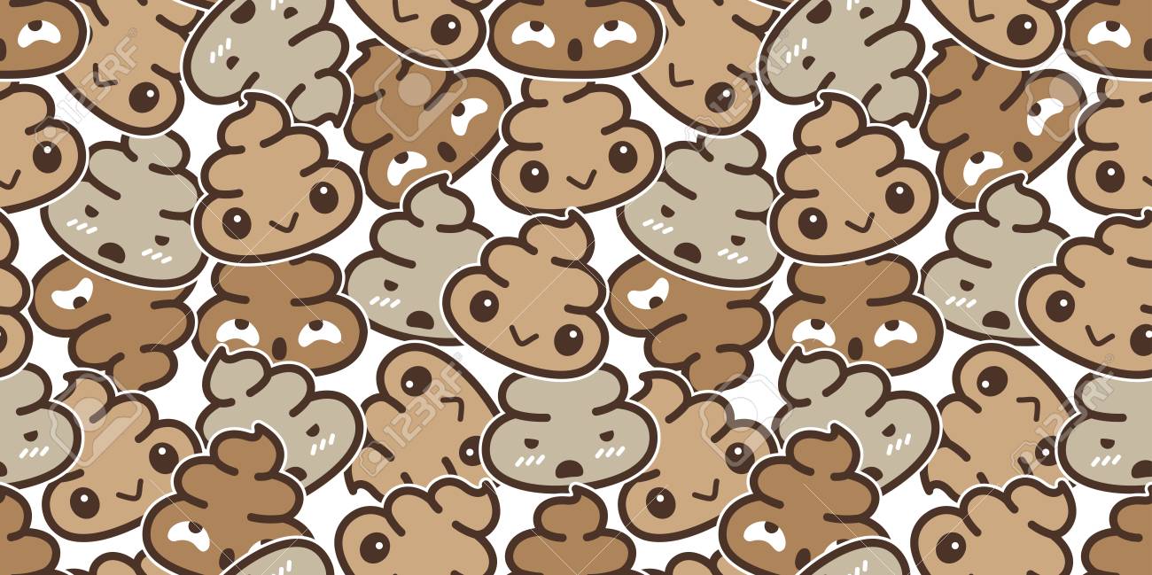 Poo Seamless Pattern Vector Cartoon Isolated Doodle Illustration Wallpaper  Background Royalty Free SVG, Cliparts, Vectors, And Stock Illustration.  Image 109628972.