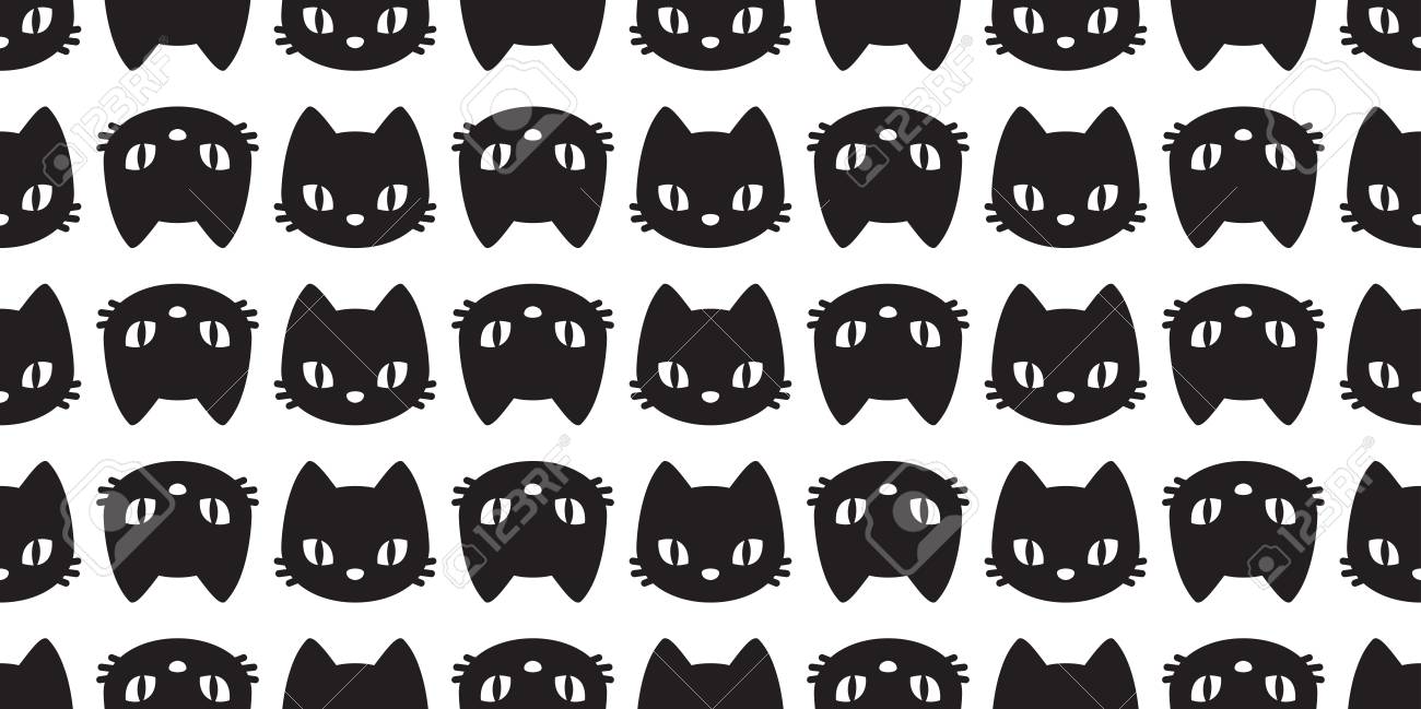 Cat Seamless Pattern Vector Kitten Head Halloween Isolated Wallpaper Cartoon Background Stock Vector 109629192 Cat Seamless Pattern Vector Kitten Head Halloween Isolated Wallpaper Cartoon Background Stock Vector 109629192