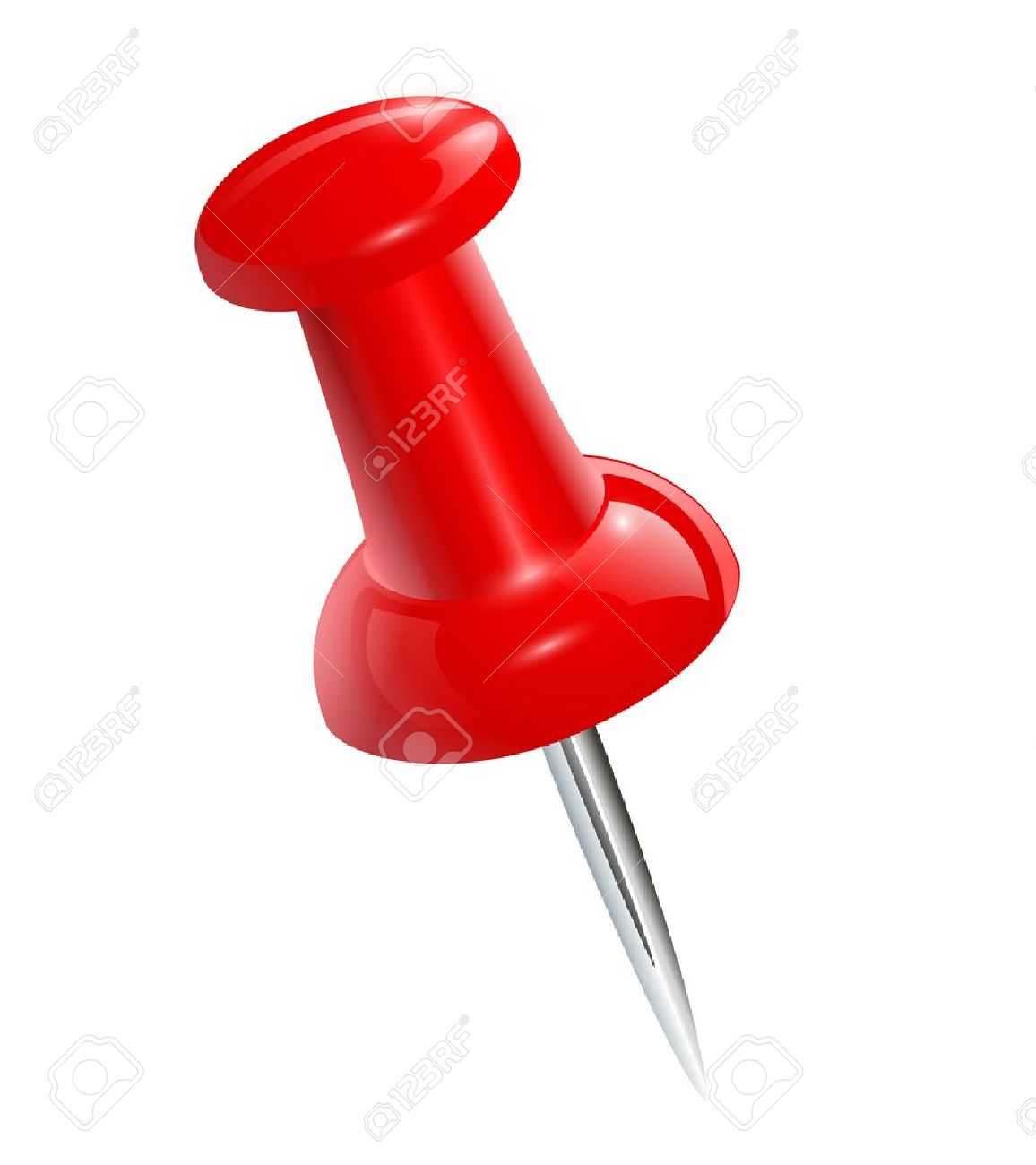 red push pin isolated vector royalty free cliparts vectors and
