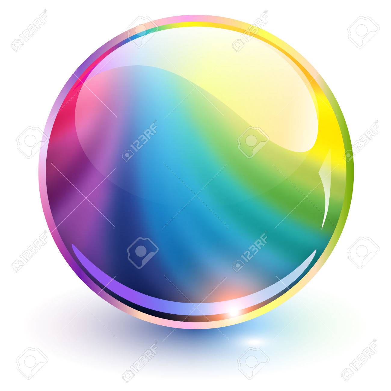 Colores Del Arco Iris Esfera 3d Ilustracion Vectorial Ilustraciones Vectoriales Clip Art Vectorizado Libre De Derechos Image 23832822