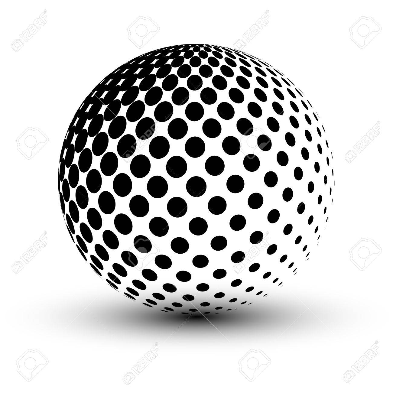 Abstract Halftone sphere, vector design. - 44225993 Abstract Halftone sphere, vector design. - 44225993