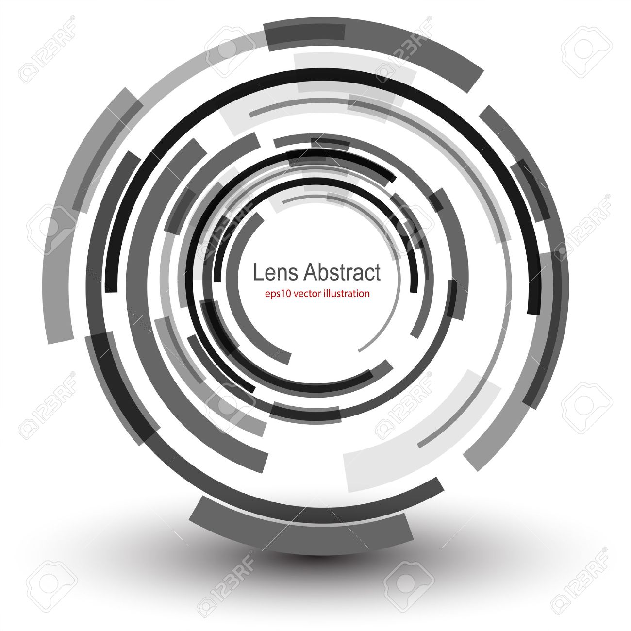 Background with circular abstract lens design, vector illustration. - 44226007 Background with circular abstract lens design, vector illustration. - 44226007