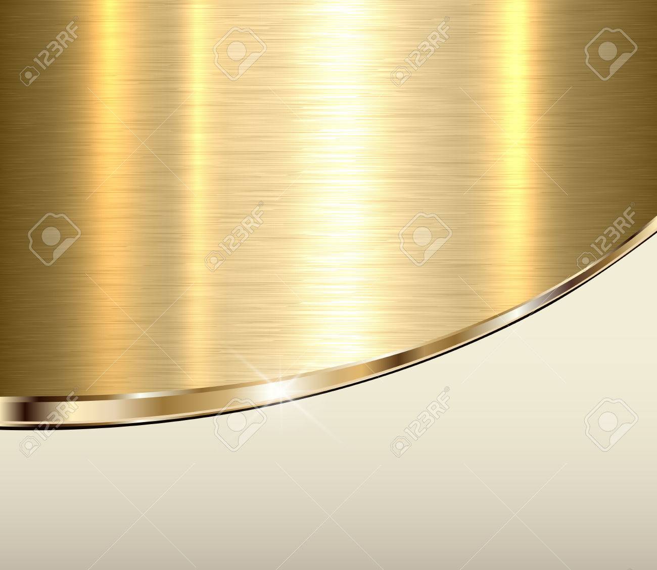 fondo de metal dorado textura metálica vector dorado elegante
