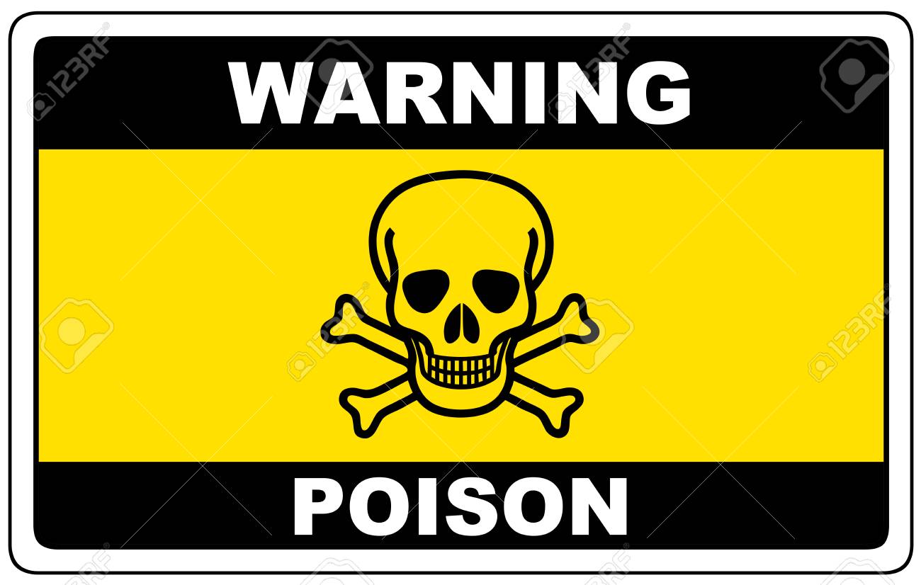 Poison Danger Sign Warning Vector Dangerous Symbol Royalty Free