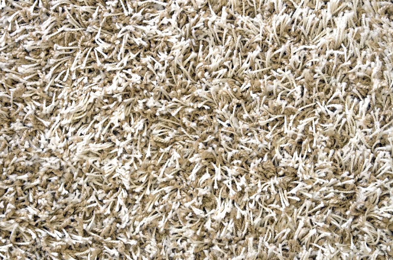 白い長毛シャギー カーペット テクスチャ の写真素材 画像素材 Image