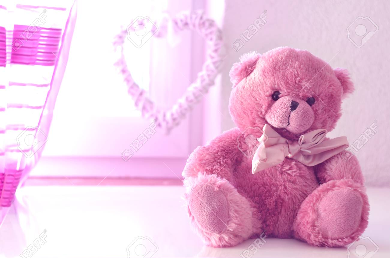peluche en rose