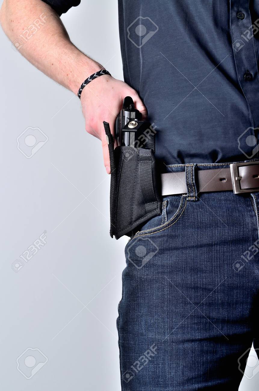 black belt blue jeans