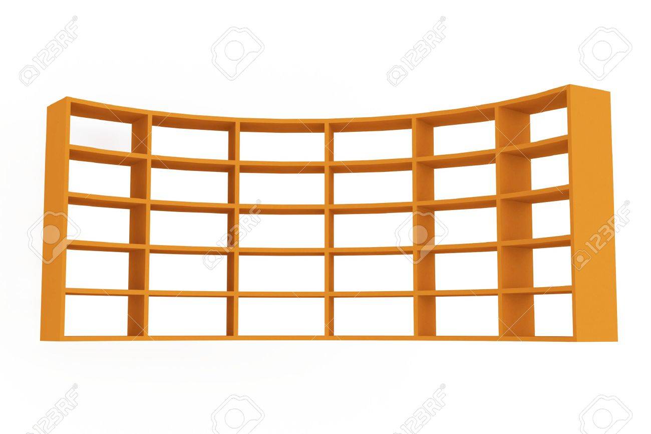 Shelves Curved On White Stock Photo Picture And Royalty Free Image Image