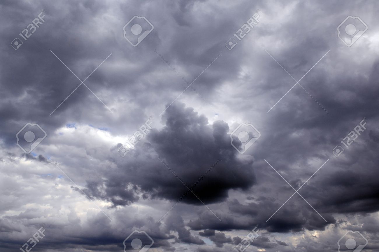 summer sky with big