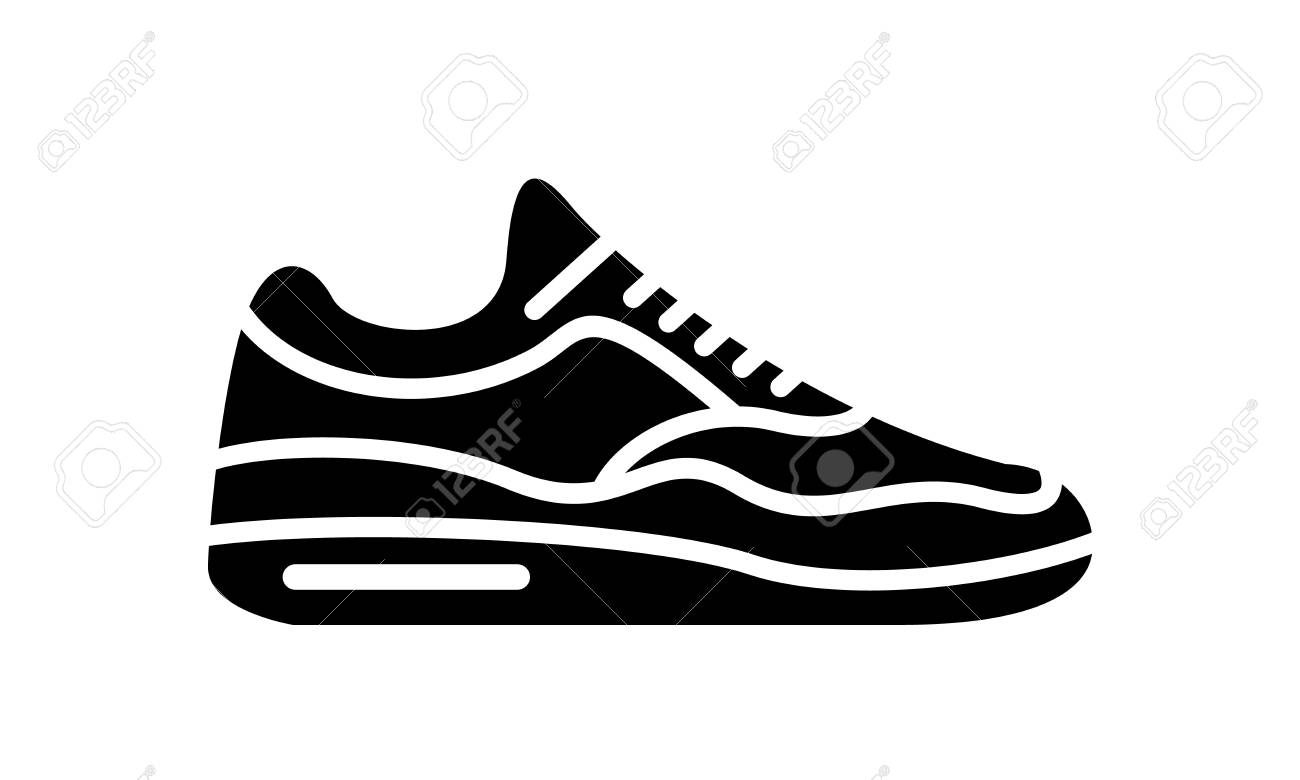 running shoe vector