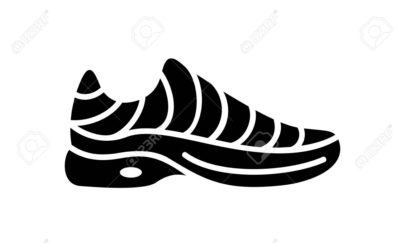 sneaker running shoes casual simple style logo vector illustration logo shoes