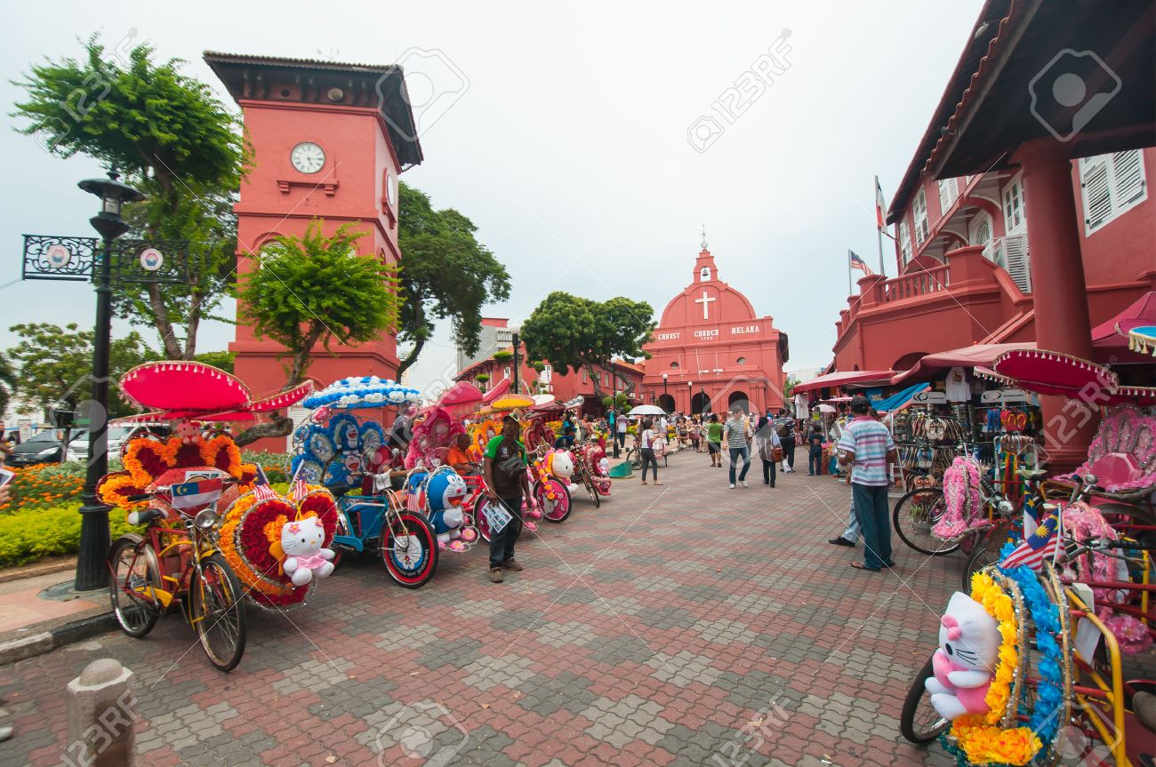 MALACCA, MALAYSIA - NOVEMBER 15,2014: Decorative trishaw at Malacca city Malaysia. A popular historic tourist attraction in Melaka Malaysia with flower decorated tricycles for hire. - 35833021 MALACCA, MALAYSIA - NOVEMBER 15,2014: Decorative trishaw at Malacca city Malaysia. A popular historic tourist attraction in Melaka Malaysia with flower decorated tricycles for hire. - 35833021