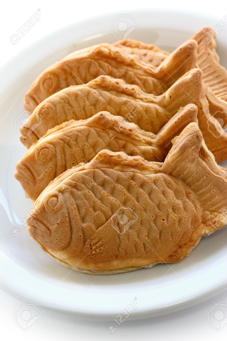 Taiyaki Japanese Fish Shape Cake Stock Photo Picture And Royalty