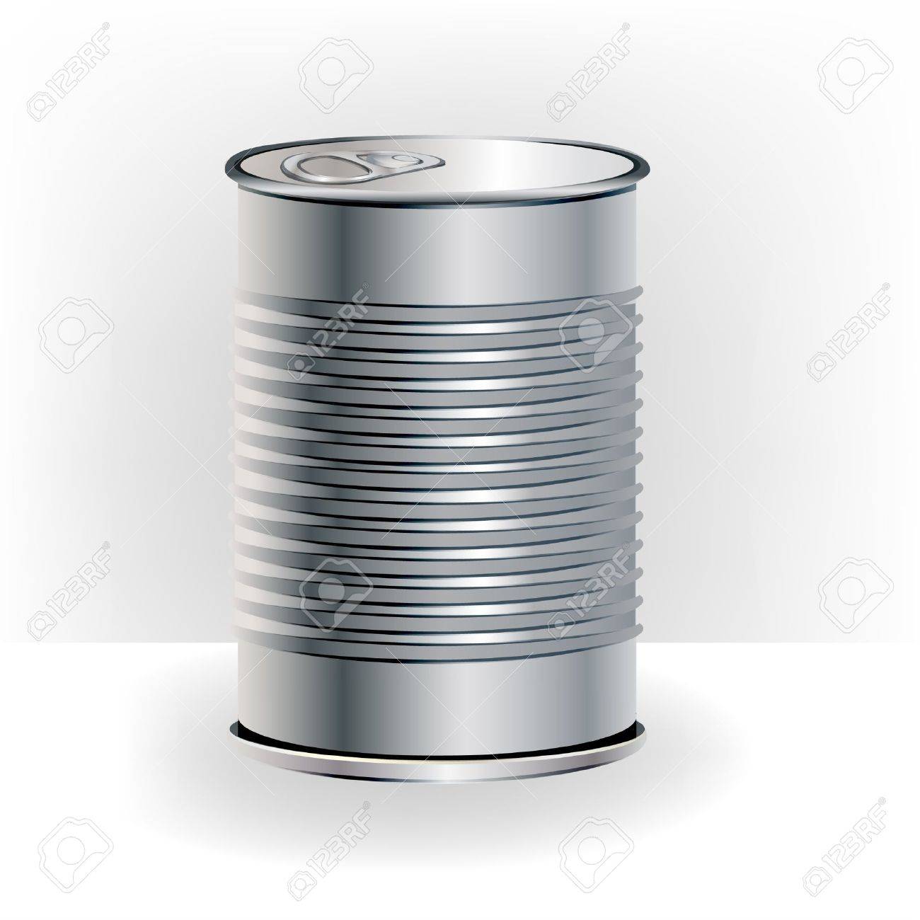 プレゼンテーションの分離されたアルミ缶のイラスト素材 ベクタ Image