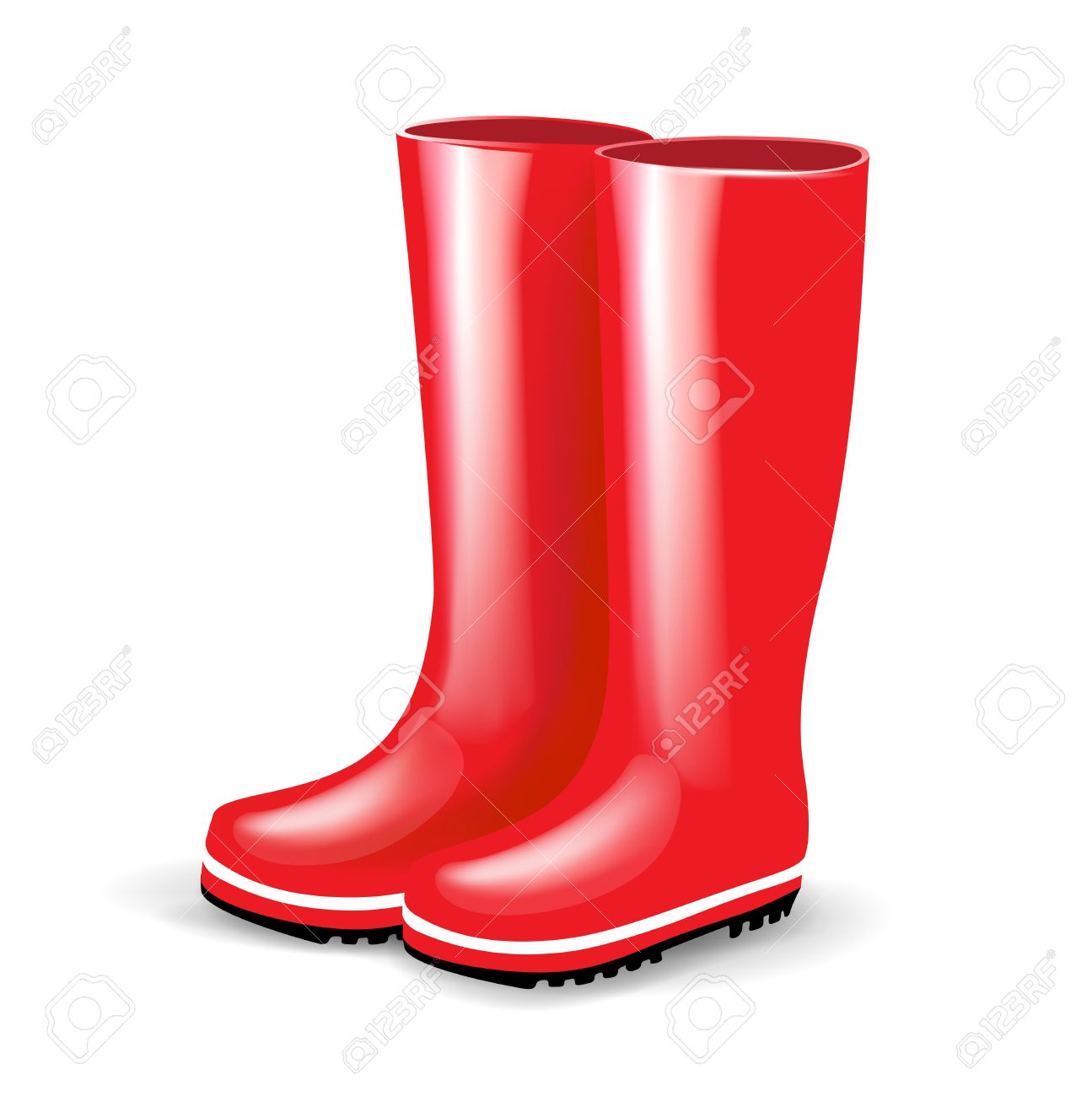cheap red rain boots