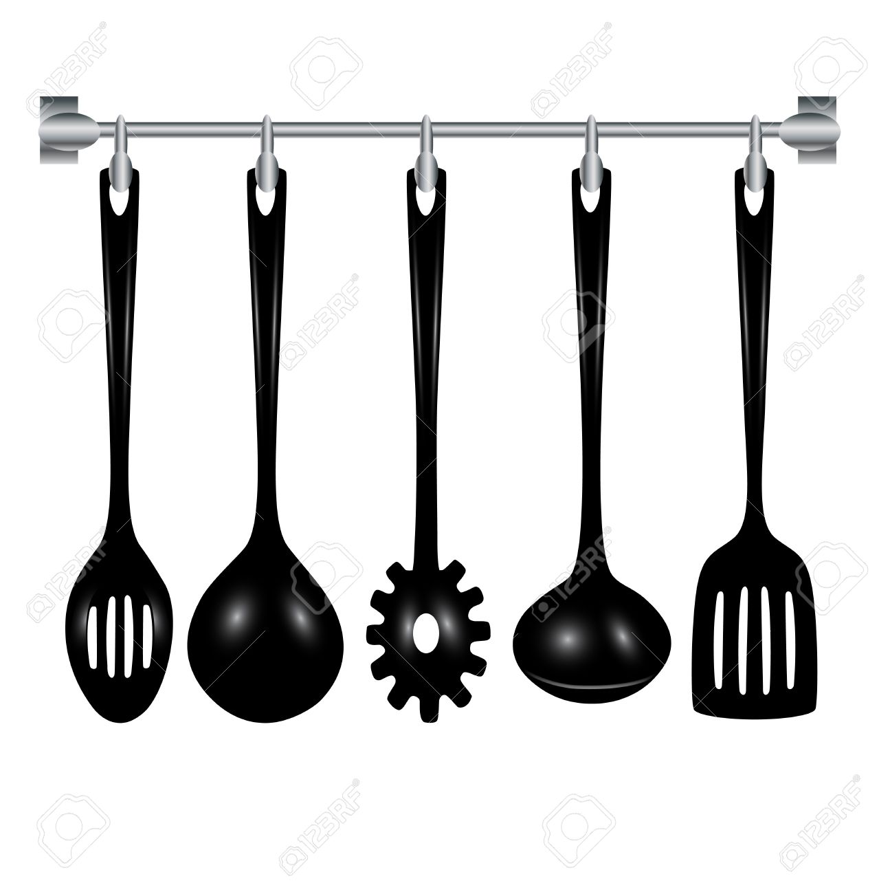 White Kitchen Utensils kitchen utensils hanging isolated on white royalty free cliparts White Kitchen Utensils kitchen utensils hanging isolated on white royalty free cliparts