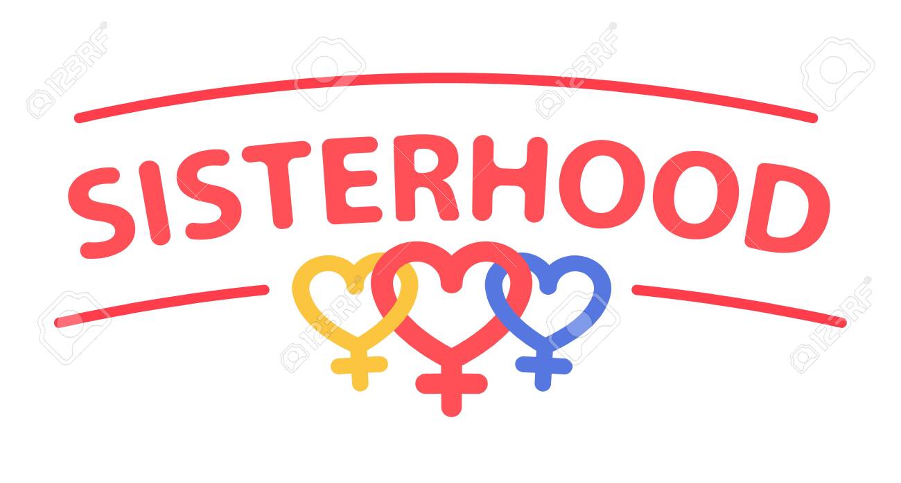 Sisterhood With Symbol Of Venus Is A Female Sign Royalty Free Cliparts Vectors And Stock Illustration Image