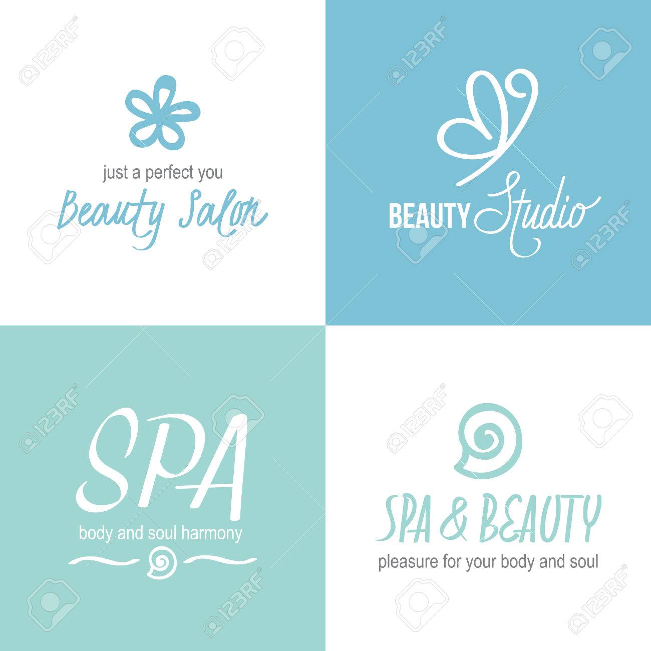 vector set of logotypes