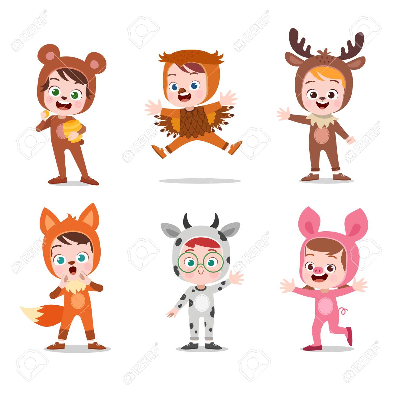 kids hapy cute with costume vector illustration - 138510994 kids hapy cute with costume vector illustration - 138510994