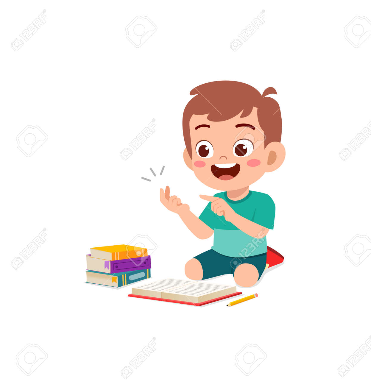 Cute Little Boy Study Math With Counting Finger Royalty Free SVG, Cliparts,  Vectors, and Stock Illustration. Image 180240497., image size:1246x1300