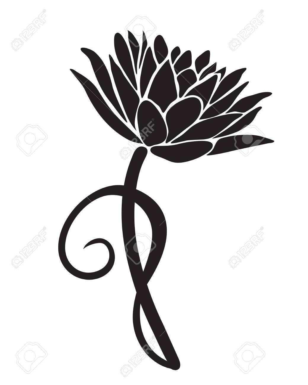 デザイン ベクトル イラストの花スイレン のイラスト素材 ベクタ Image デザイン ベクトル イラストの花スイレン のイラスト素材 ベクタ Image