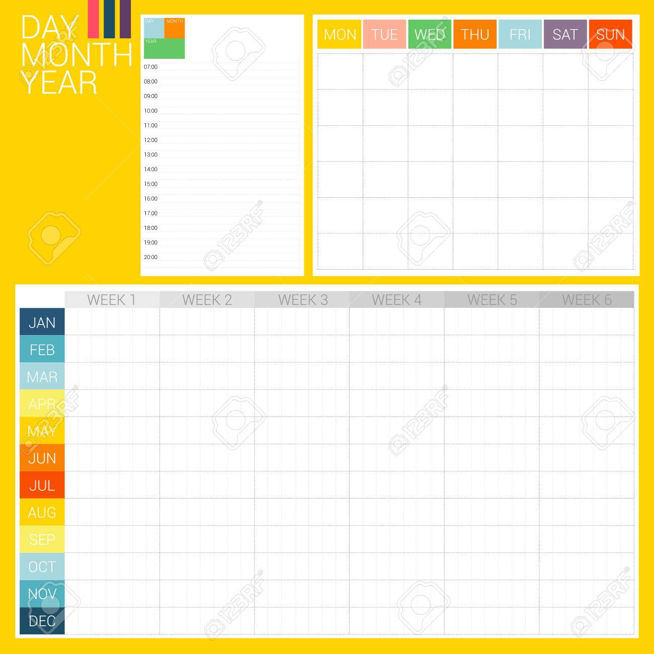 3 types of planner day planner month planner and year plan day planner