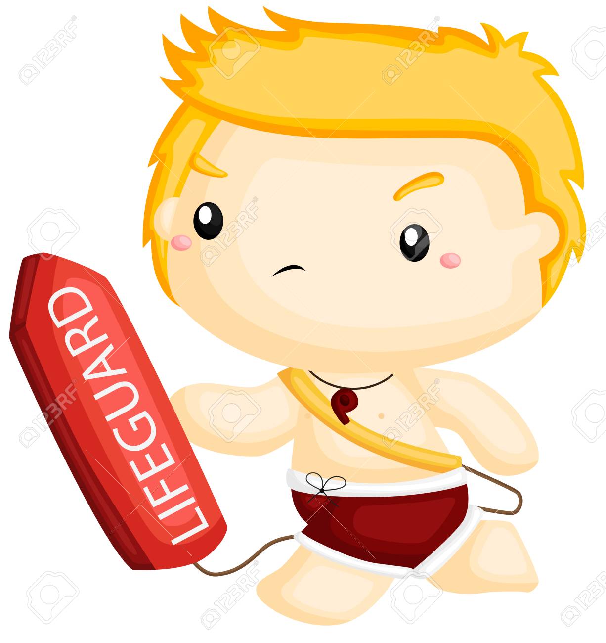 ライフガードイラストレーション のイラスト素材 ベクタ Image