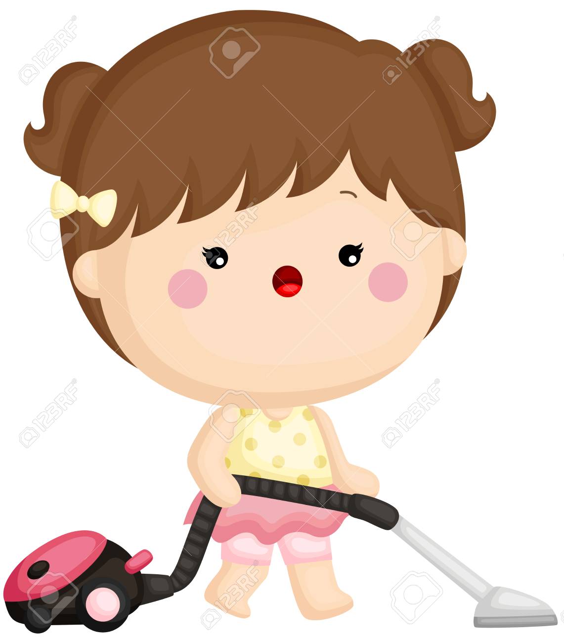 little girl cleaning set