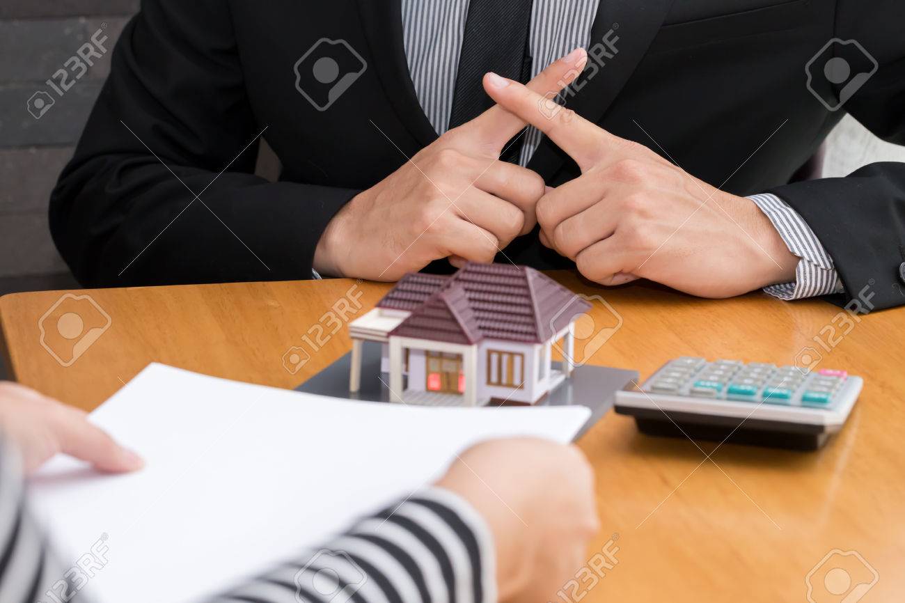 Banks refuse loans to buy homes. Real Estate concept - 65330174 Banks refuse loans to buy homes. Real Estate concept - 65330174