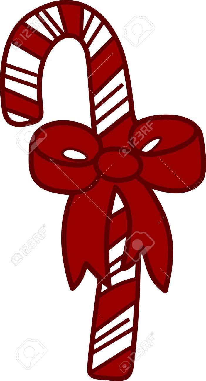 Un Bastoncino Di Zucchero ¨ Un Bastoncino Duro A Forma Di Un Bastoncino Di Zucchero ¨ Un Bastoncino Duro A Forma Di Bastoncino Associato Al Natale Tradizionalmente Bianco Con Strisce Rosse E Aromatizzato Con