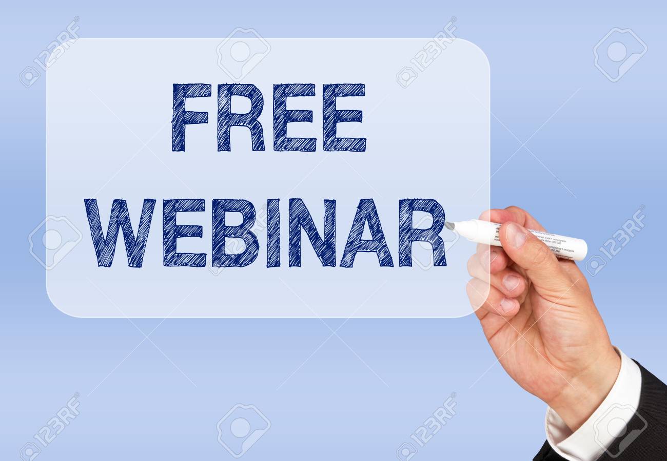 無料オンライン セミナー の写真素材 画像素材 Image