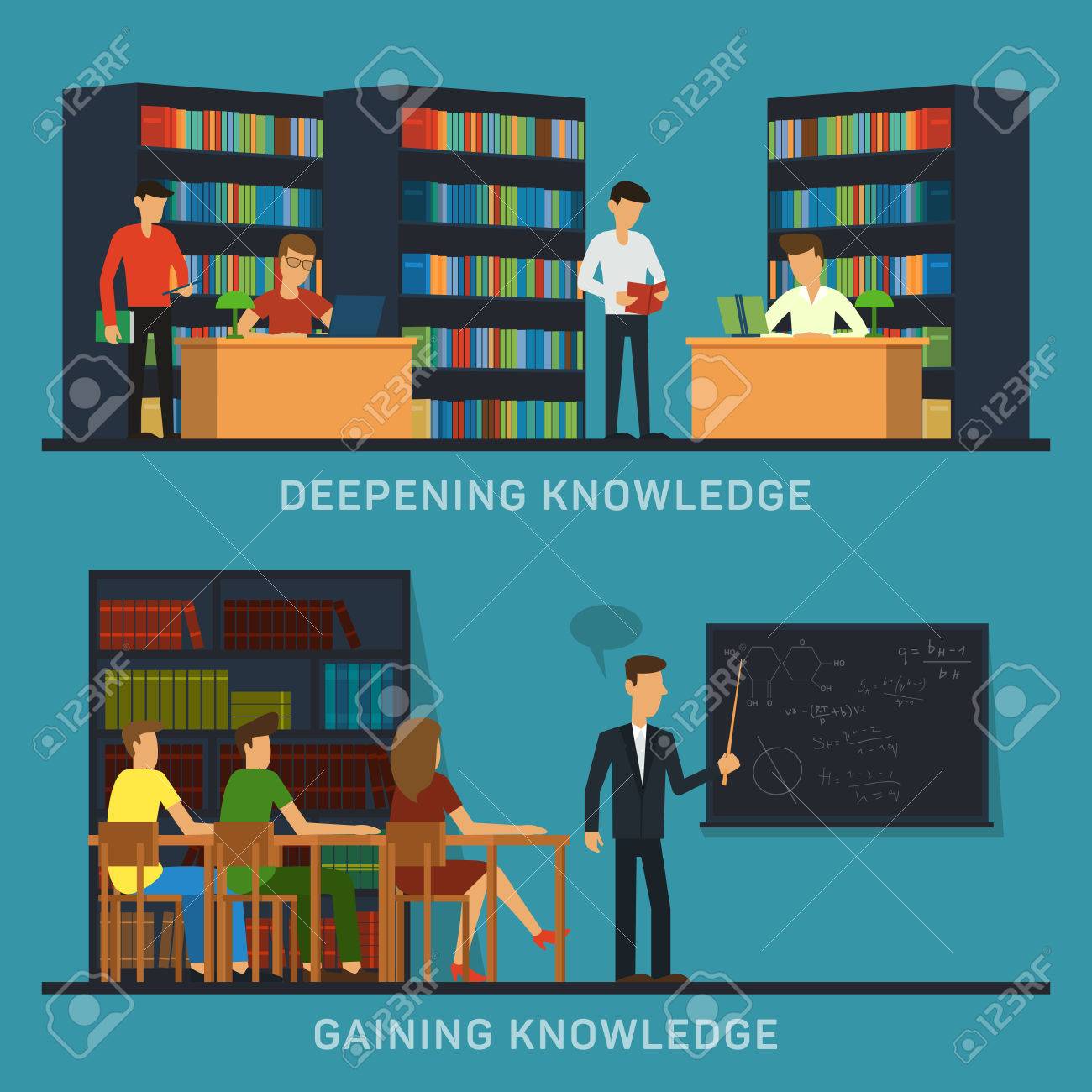 Science and education college students university examination power mind professor, study lessons, learning vector banners - 44852869 Science and education college students university examination power mind professor, study lessons, learning vector banners - 44852869