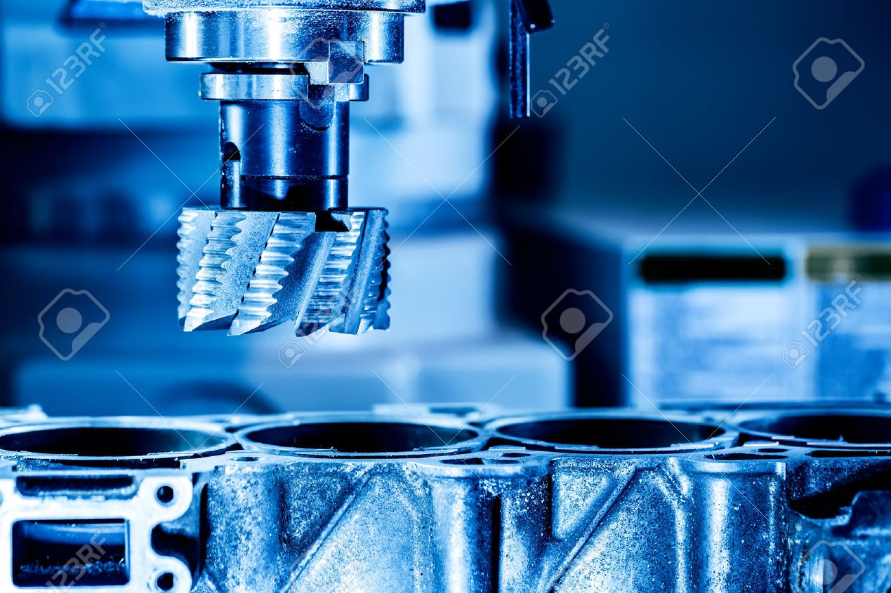 Metalworking CNC milling machine. Cutting metal modern processing technology. - 50649224 Metalworking CNC milling machine. Cutting metal modern processing technology. - 50649224