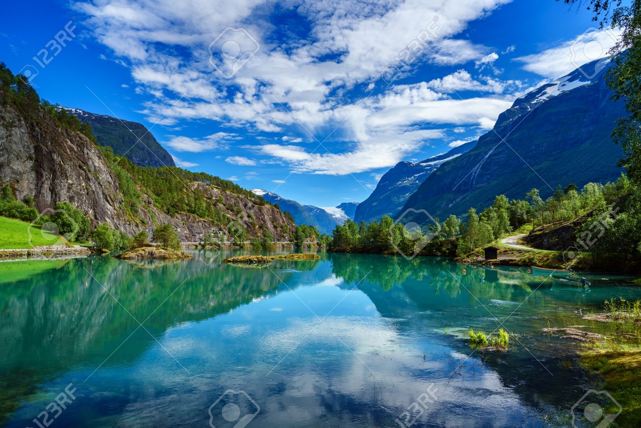 Beautiful Nature Norway natural landscape. - 64786734 Beautiful Nature Norway natural landscape. - 64786734